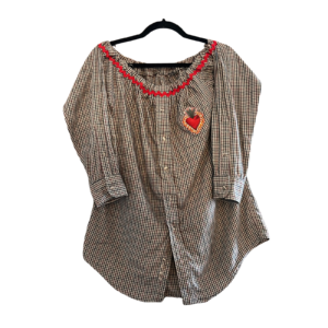 Maria Elena Plaid Button-Down (S - M)